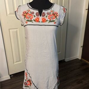 THML Light Blue Dress with Embroidered Details